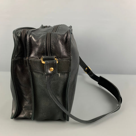 Bolso mensajero de cuero negro LONGCHAMP