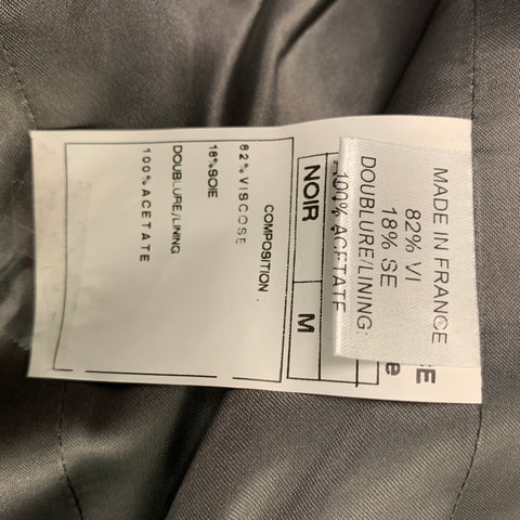 MARTIN GRANT Size M Black Viscose Blend Single breasted Jacket