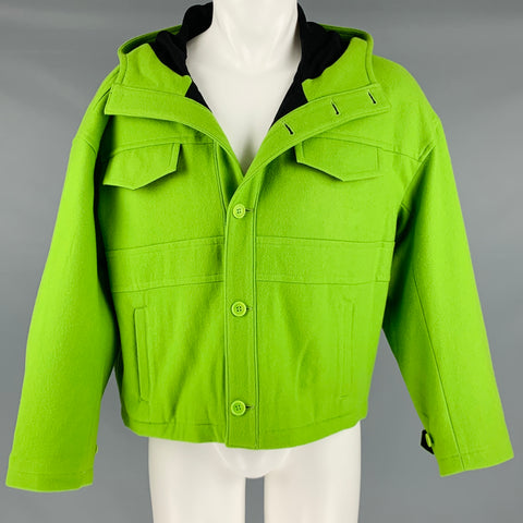 CHRISTIAN DADA Taille 40 Veste à capuche en laine verte