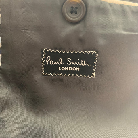 PAUL SMITH Size 42 Regular Black Wool Single Breasted Suit