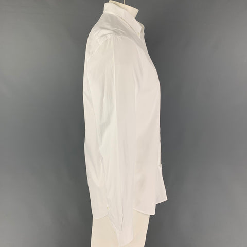MARC JACOBS Size XL White Cotton Button Down Long Sleeve Shirt