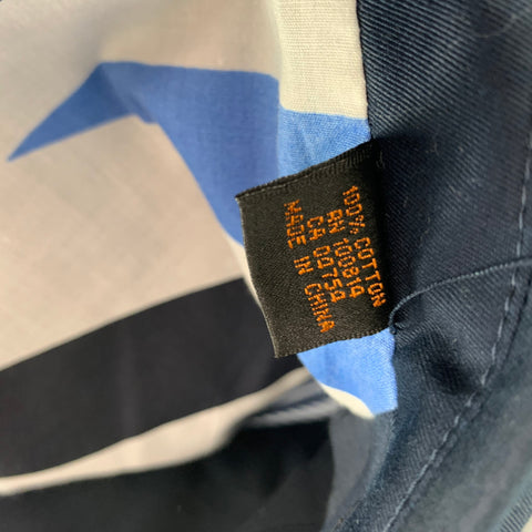 BEN SHERMAN Size 40 Navy Cotton Notch Lapel Sport Coat
