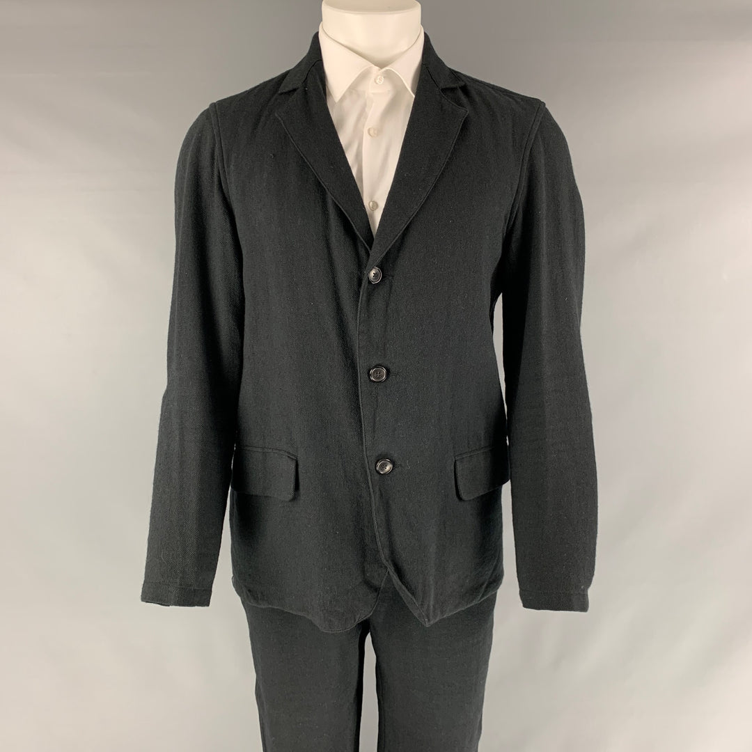 OUR LEGACY Size 38 Black Wool Blend Single Breasted Suit