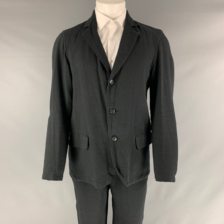 OUR LEGACY Size 38 Black Wool Blend Single Breasted Suit