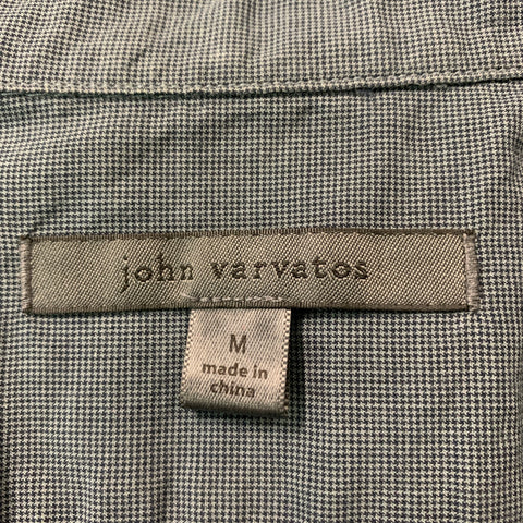 JOHN VARVATOS Size M Slate Cotton Button Down Long Sleeve Shirt