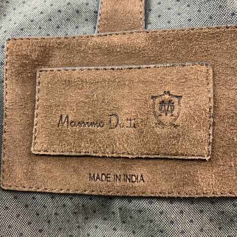MASSIMO DUTTI Size S Brown Suede Bomber Jacket