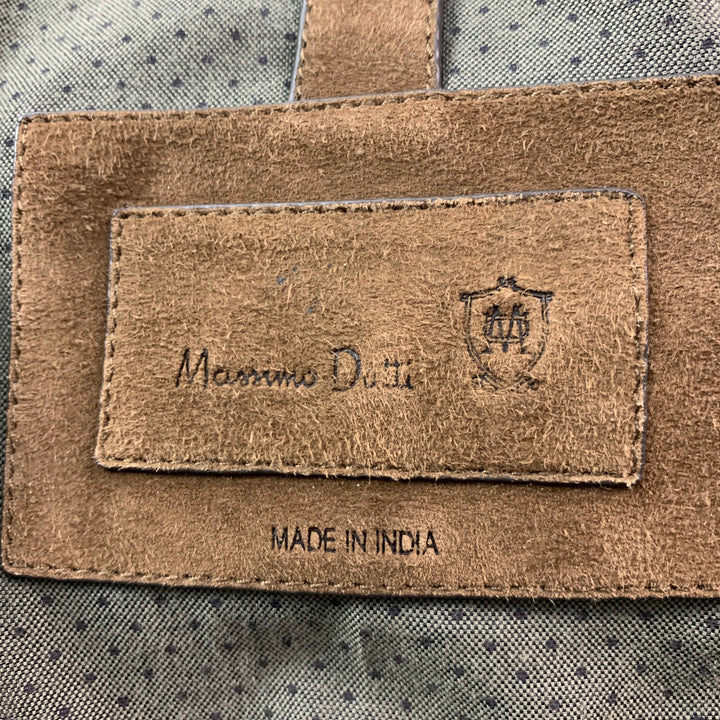 MASSIMO DUTTI Size S Brown Suede Bomber Jacket