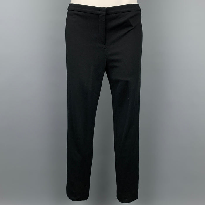 JIL SANDER Size 6 Black Viscose Blend Dress Pants