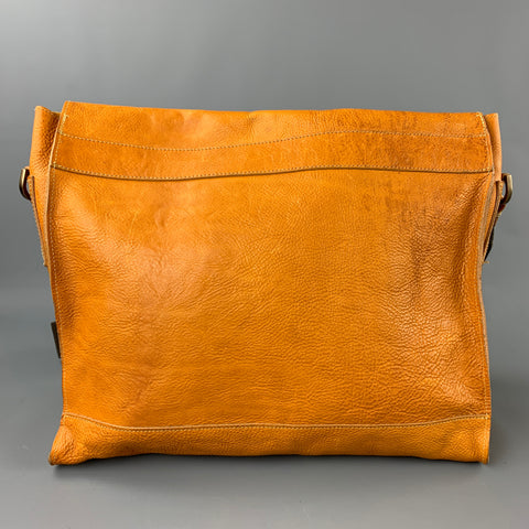 MULBERRY Brynmore Mustard Khaki Distressed Leather Messenger Bag