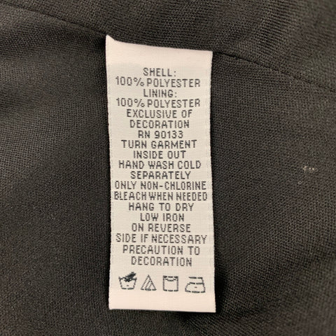 BOB MACKIE Taille 10 Veste brodée en polyester noir argent