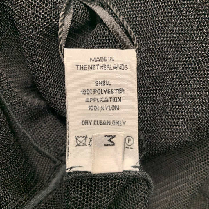 VIKTOR & ROLF Size M Black Polyester Mesh Shift Dress