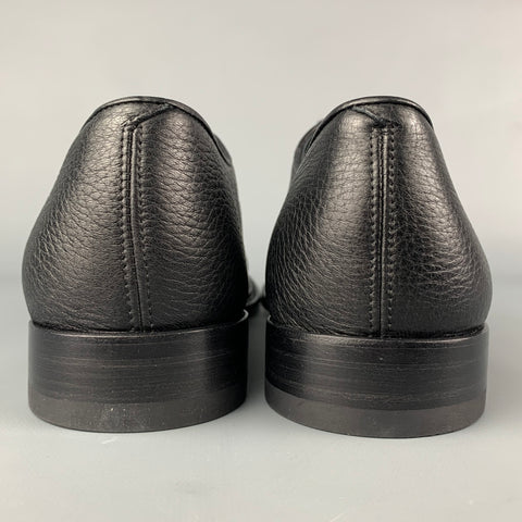 PAUL ANDREW Size 10.5 Black Leather Lace Up Shoes