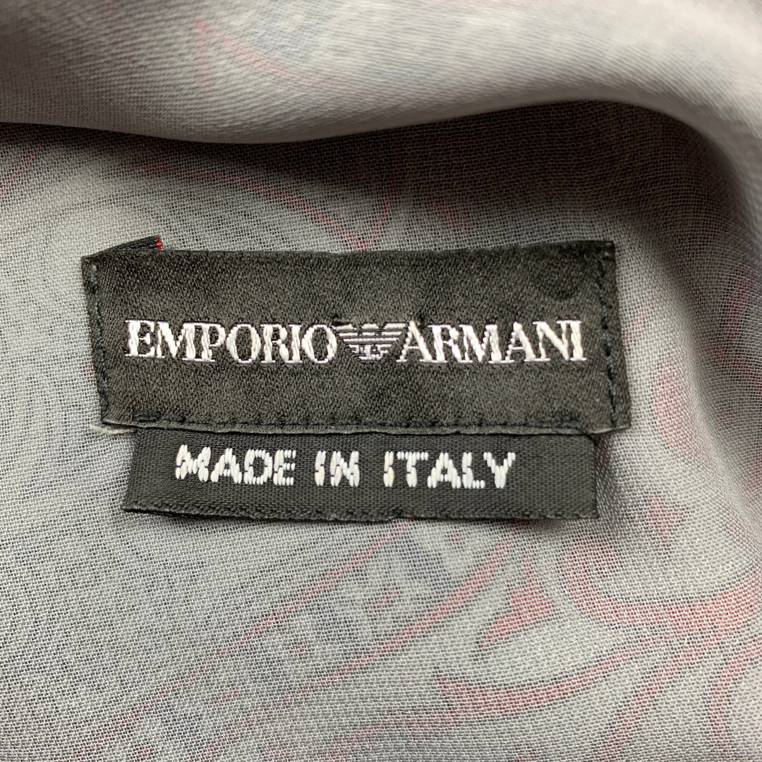EMPORIO ARMANI Size 2 Multi-Color Satin Handkerchieft Silk Shift Dress