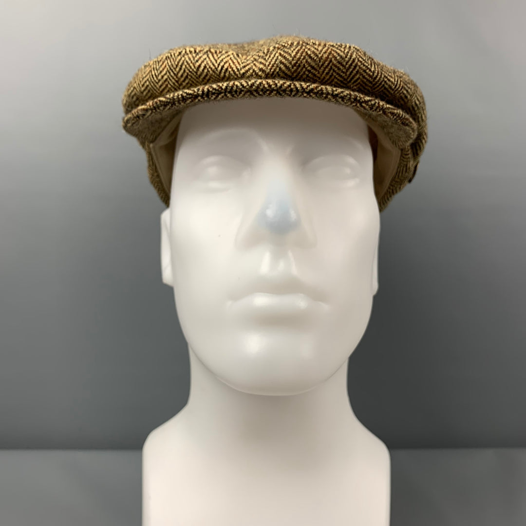 GOORIN BROTHERS Size L Brown Herringbone Wool Hat
