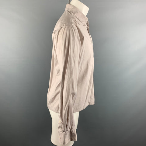 THEORY Size M Pink Dusty lilac Cotton / Elastane Long Sleeve Shirt