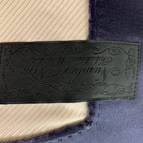 NUMBER (N)INE Size S Purple Wool Cashmere Single Button Tuxedo