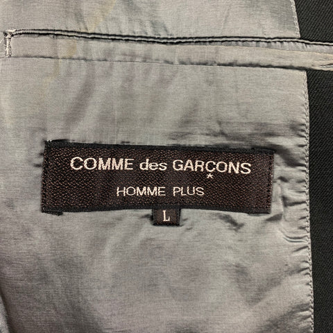 COMME des GARCONS HOMME PLUS Size L Black Notch Lapel Sport Coat