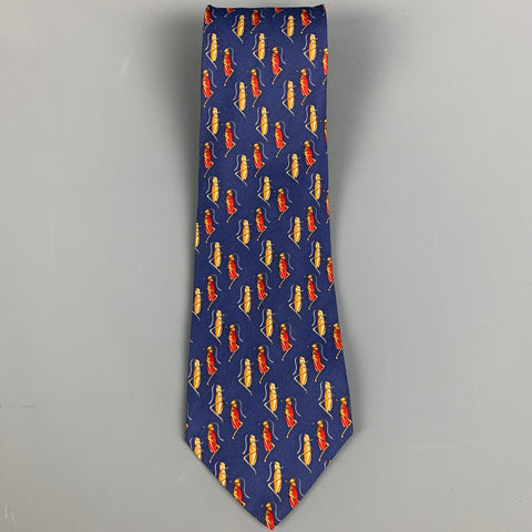 TIFFANY & CO. Blue Yellow Silk Tie