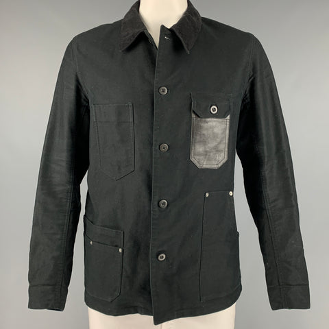 JUNYA WATANABE Taille L Veste de Travailleur en Coton Tissus Mélangés Noir