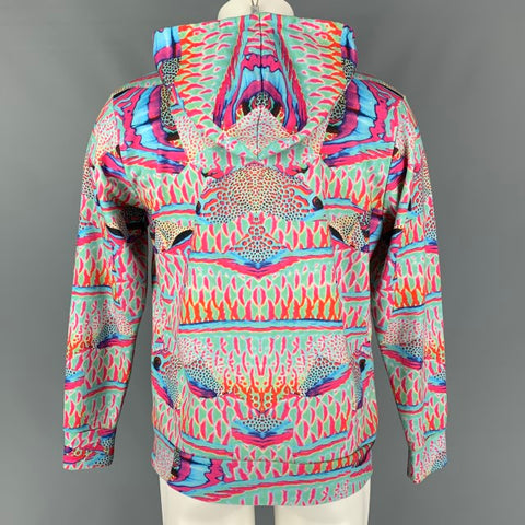 MARCELO BURLON Sudadera con capucha abstracta de algodón y poliéster multicolor Talla S