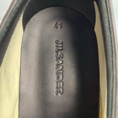 JIL SANDER x RAF SIMONS Spring 2011 Size 11 Black & Pink Leather Shoes