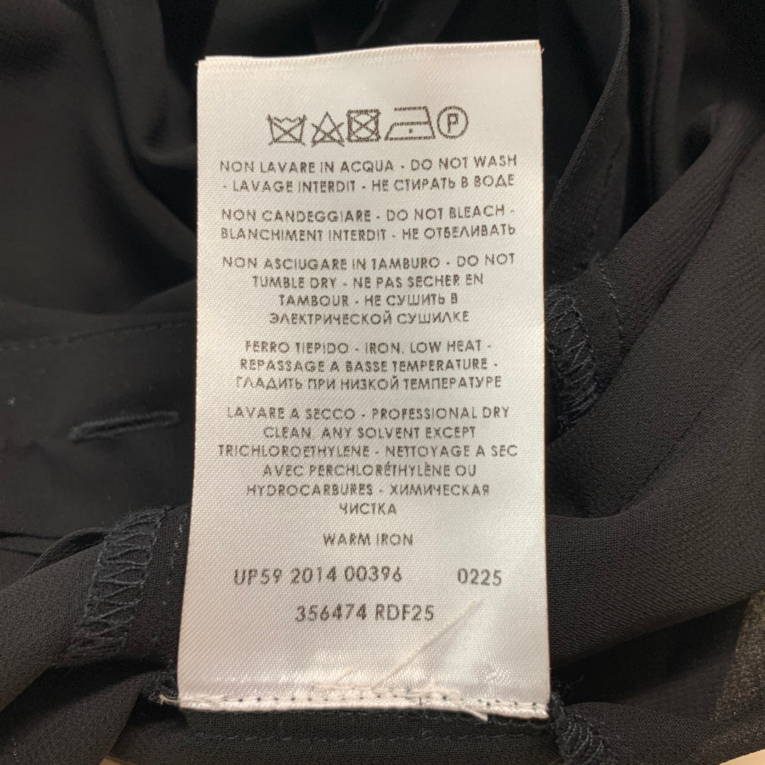 MCQ by ALEXANDER MCQUEEN Size L Black Polyester Pleated Sleeveless Dress Top