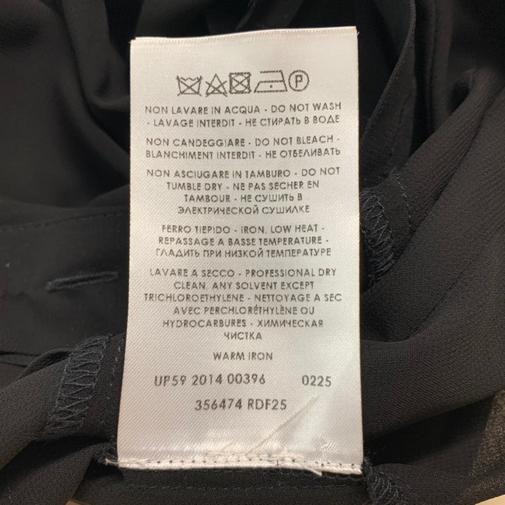 MCQ by ALEXANDER MCQUEEN Size L Black Polyester Pleated Sleeveless Dress Top