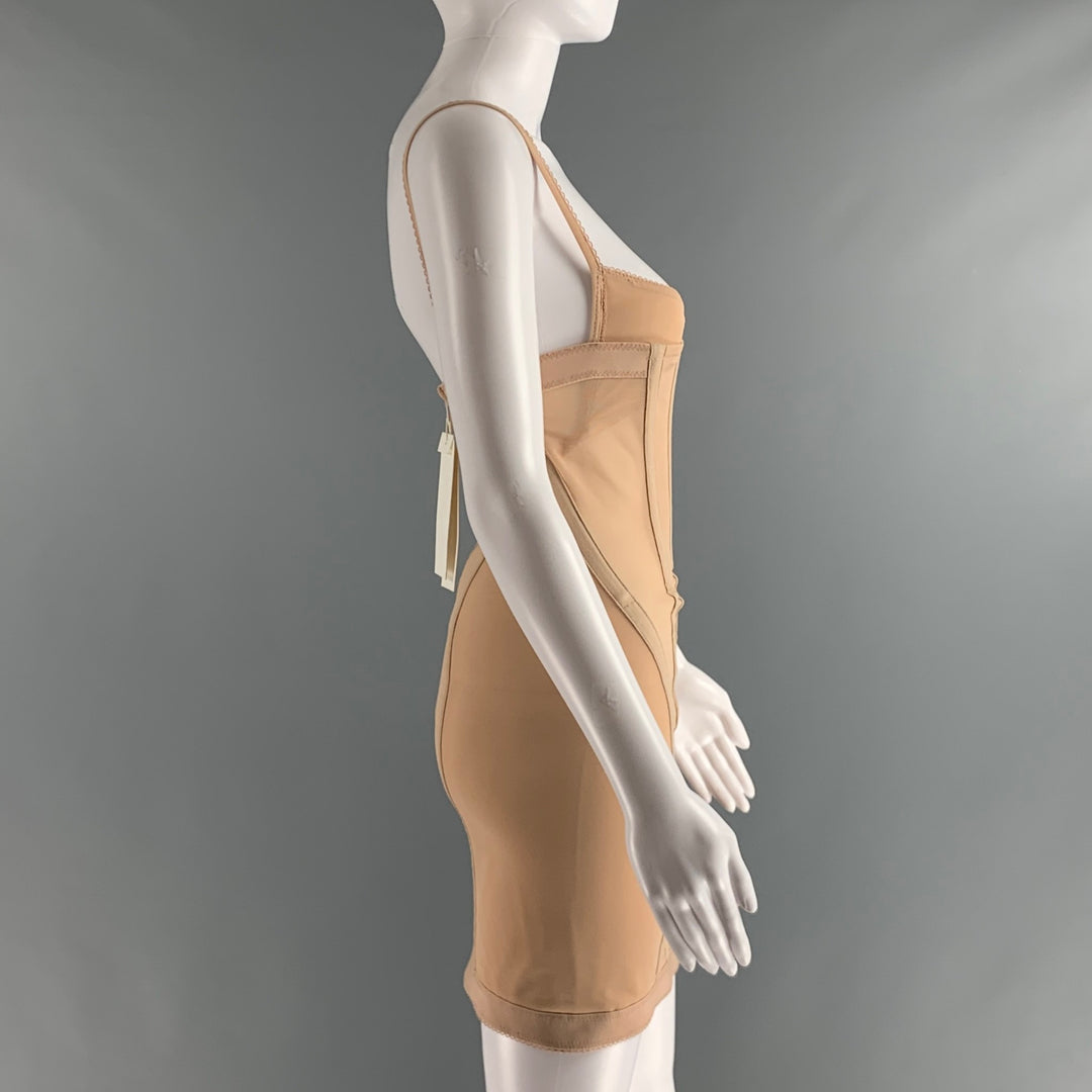 chinese dress ladies Dion Lee Size 2 Nude Polyamide Eastane Body-Con Mini Dress