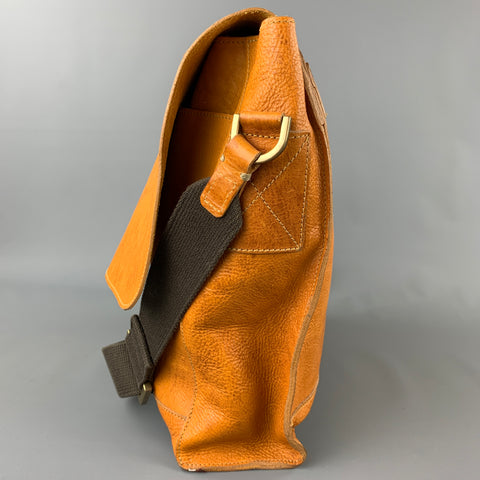 MULBERRY Brynmore Mustard Khaki Distressed Leather Messenger Bag