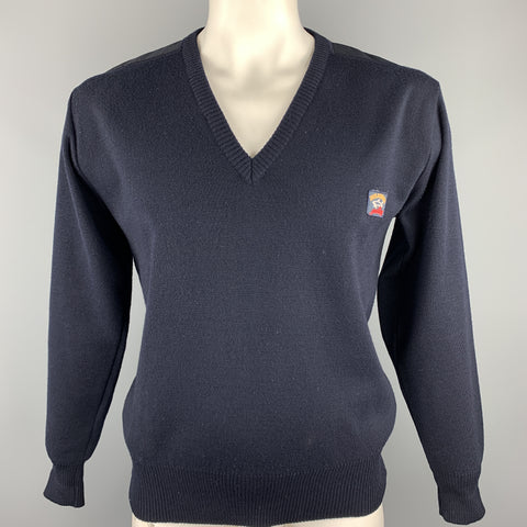 PAUL & SHARK Size L Navy Wool / Acrylic V-Neck Pullover