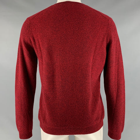 THEORY Size M Red Brown Cashmere Crew-Neck Pullover
