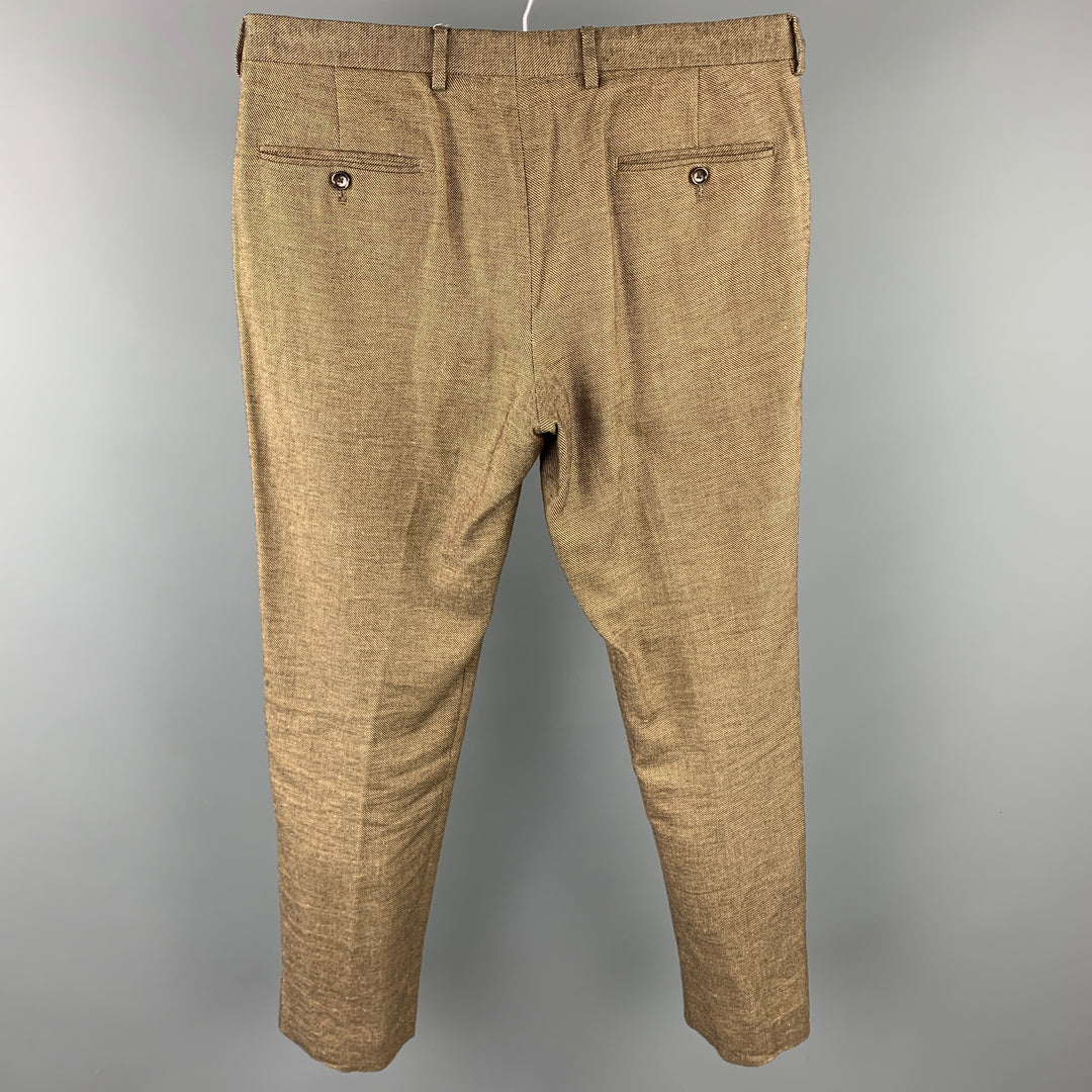 J CREW Ludlow Size 34 Brown Linen / Cotton Dress Pants