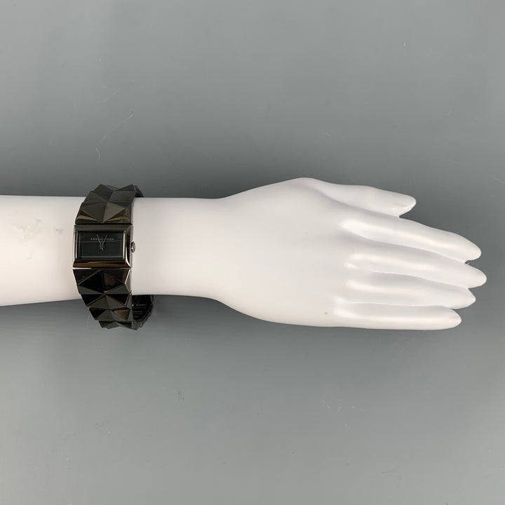 KARL LAGERFELD Reloj de acero inoxidable negro