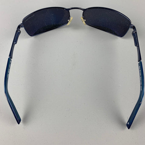 TORINO LAMBORGHINI Navy Metal Sunglasses