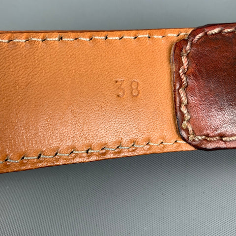 HARRIS DAL Talla 36 Cinturón de cuero marrón coñac