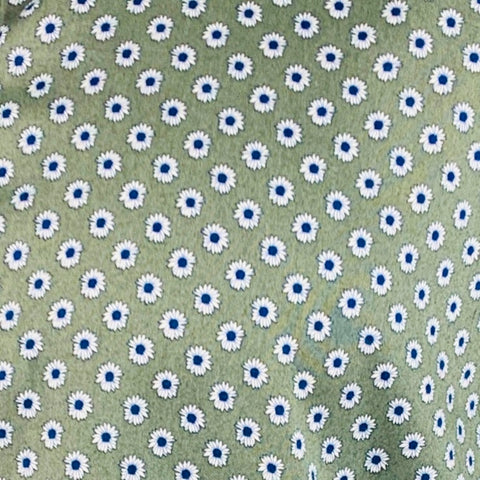 TED BAKER Size M Green Blue White Floral Cotton Elastane Long Sleeve Shirt