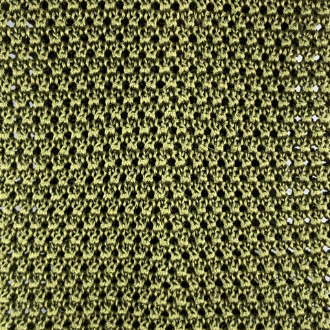 NEW & LINGWOOD Olive Green Silk Textured Knit Tie