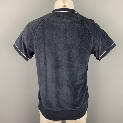 TODD SNYDER Size M Navy Cotton / Nylon Short Sleeve T-shirt