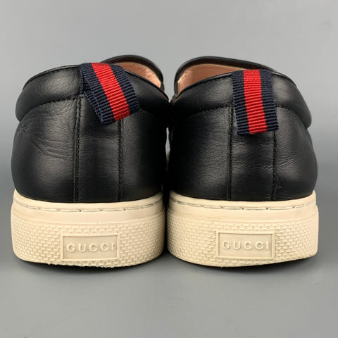 GUCCI Size 9 Multi-Color Wolf's Head Monogram Coated Canvas Slip On Sneakers