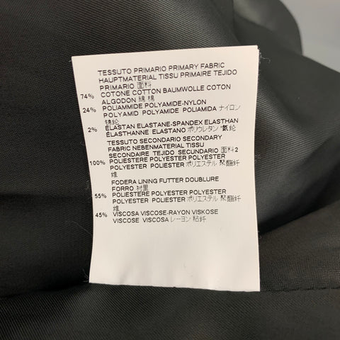 JUST CAVALLI Size 44 Grey & Black Snake Print Cotton Blend Sport Coat