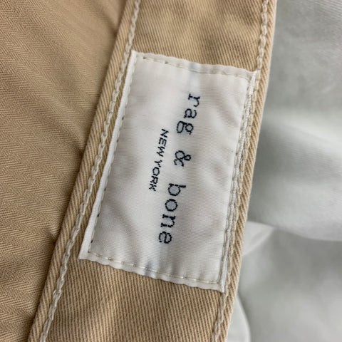 RAG & BONE Size 31 Off White Cotton Slim Chino Casual Pants