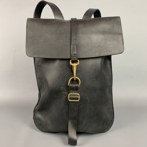 KIKA NY Black Leather Backpack