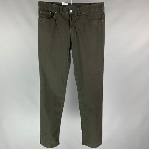 GARDEUR Nevio 2 Size 36 Black Cotton Jean Cut Casual Pants