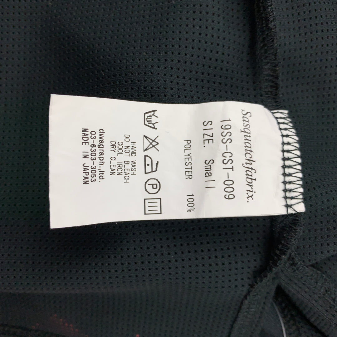 SASQUATCHfabrix SS 2019 Taille S T-shirt à col rond en polyester maille noire