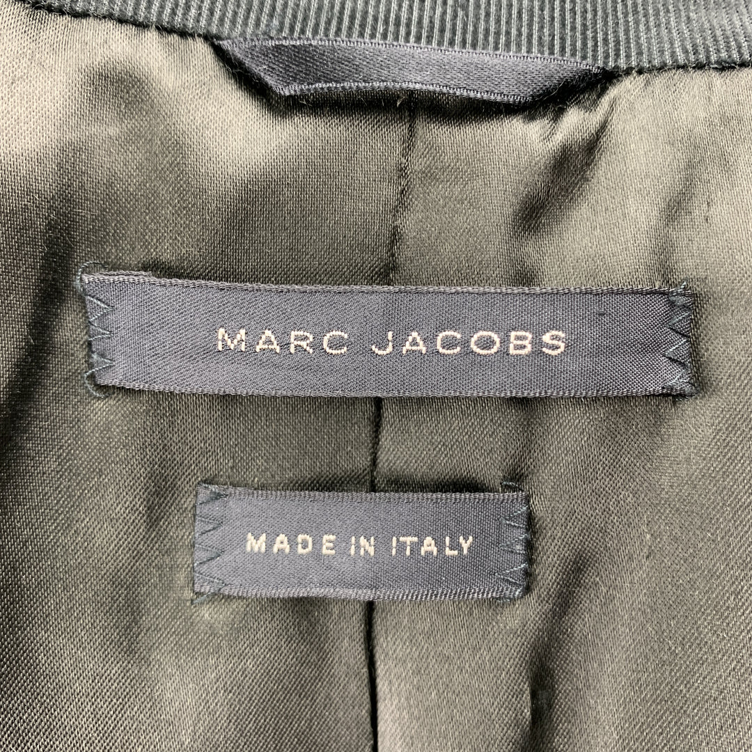 MARC JACOBS Talla 40 Abrigo deportivo con solapa de muesca de pana texturizada verde bosque