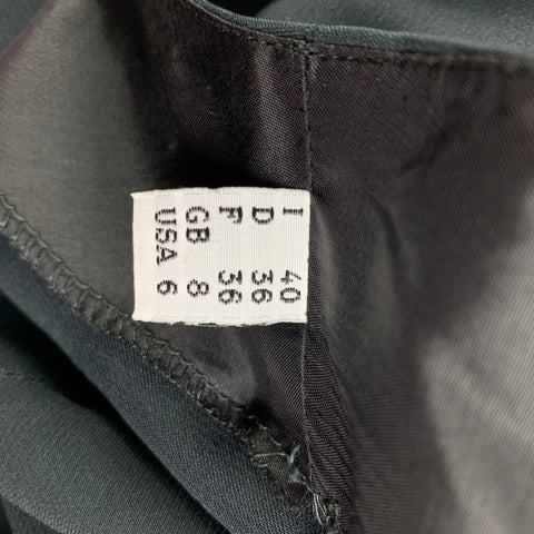 MOSCHINO Talla 6 Jersey de manga corta de rayón de acetato negro