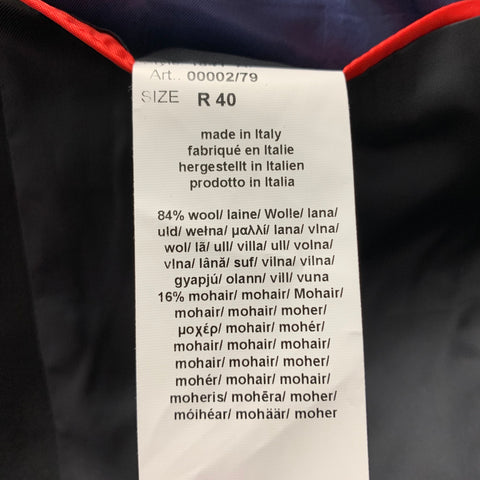 PAUL SMITH Size 40 Black Wool Mohair Tuxedo Sport Coat