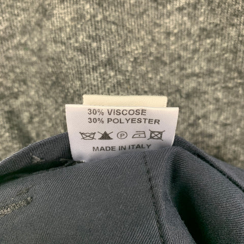 ADAM KIMMEL Size L Grey Heather Cotton Blend Flat Front Casual Pants