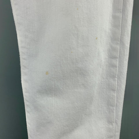 POLO by RALPH LAUREN The Sullivan Size 30 White Cotton / Elastane Jeans