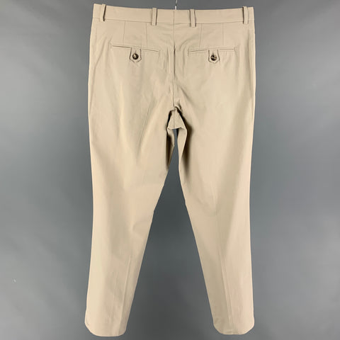 MARNI Size 34 Stone Cotton Button Fly Casual Pants